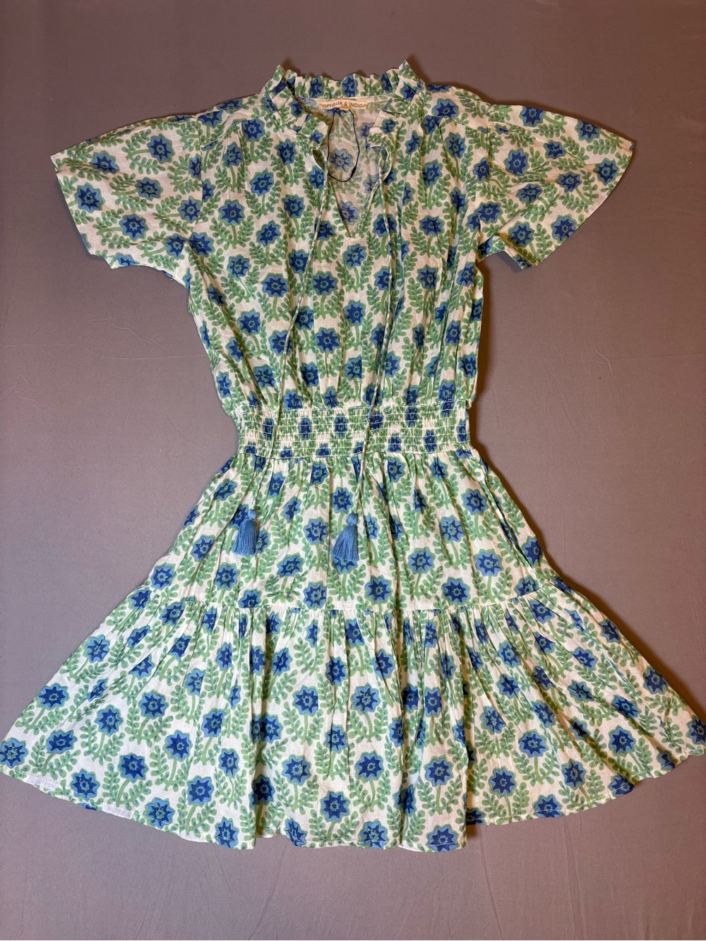 Women’s Ophelia and Indigo Summer Dress New With Tags Size XXS